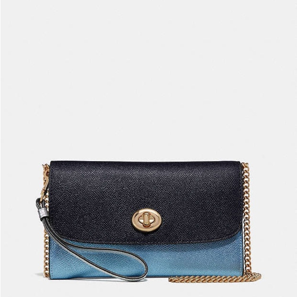 Coach color-block crossbody  bag